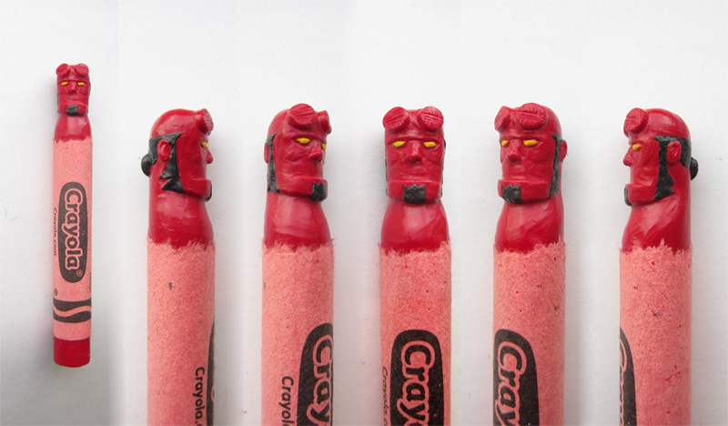 Illustration for article titled Your Favorite Characters, Carved Into Crayons